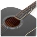 Dreadnought Acoustic Guitar by Gear4music + Accessory Pack, Black