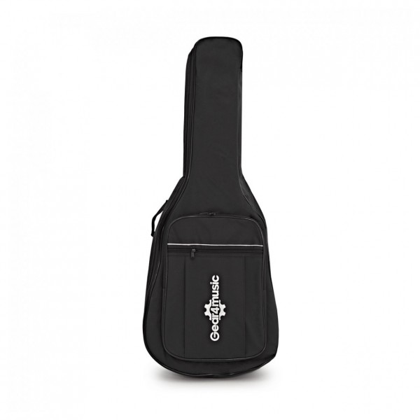 Dreadnought Acoustic Guitar by Gear4music + Accessory Pack, Black