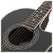 Roundback Electro Acoustic Guitar by Gear4music, Black