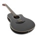 Roundback Electro Acoustic Guitar by Gear4music, Black