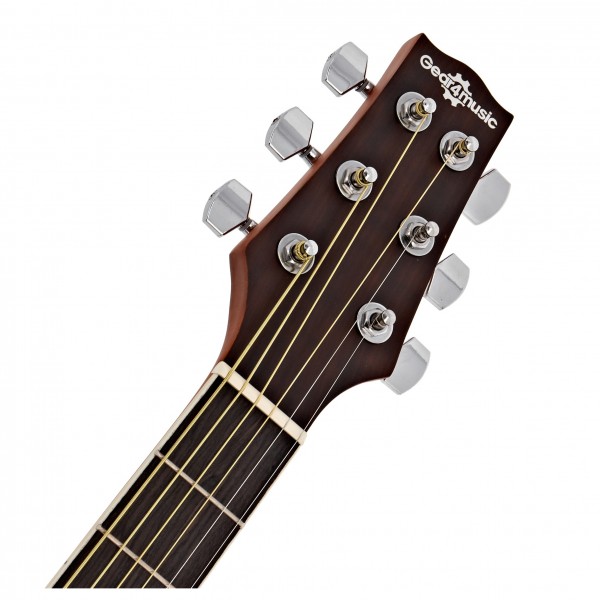 Roundback Electro Acoustic Guitar, Black + Complete Pack