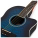 Deluxe Roundback Electro Acoustic Guitar by Gear4music, Blue Burst