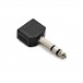 Electrovision 6.35mm Stereo Male/2x3.5mm Stereo Female Adaptor