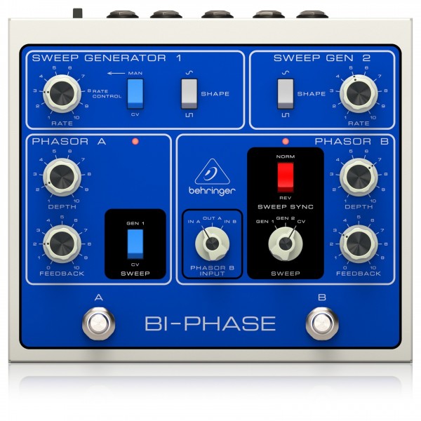 Behringer BI-PHASE Dual Phase Shifter with 12 Opto-Couplers - Top