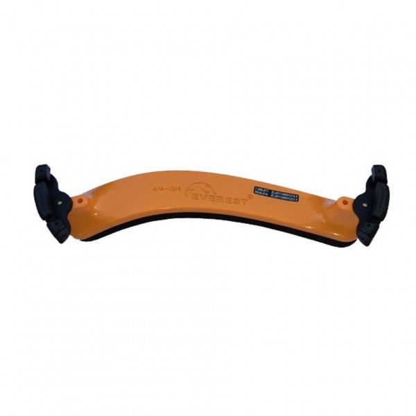 Everest Violin Shoulder Rest, 4/4 Size, Orange