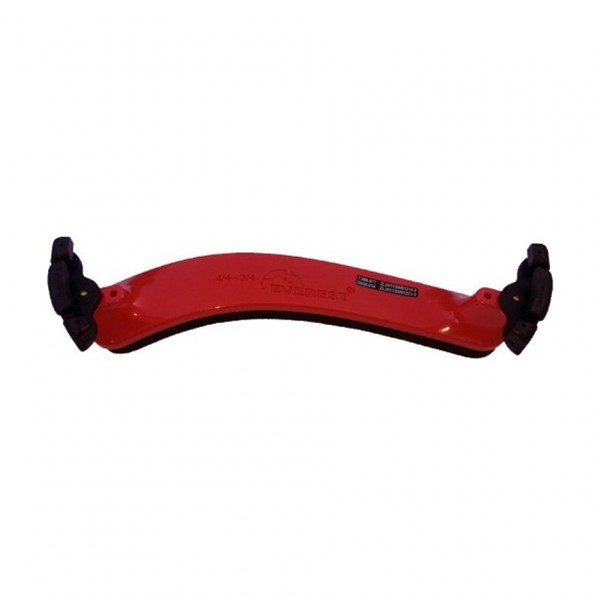 Everest Violin Shoulder Rest, 1/4 Size, Red