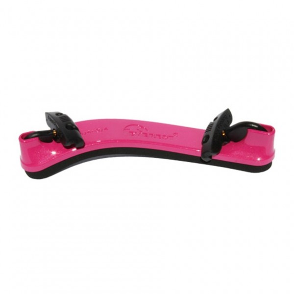 Everest Violin Shoulder Rest, Collapsible, 4/4 Size, Hot Pink