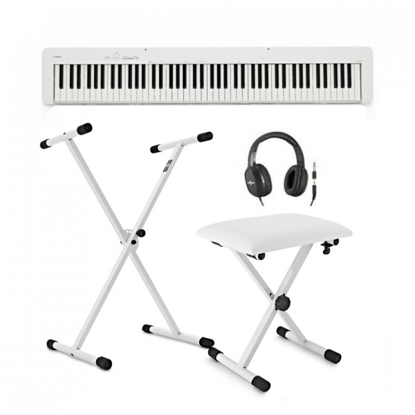 Casio CDP S110 Digital Piano X Frame Package, White