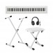 Casio CDP S110 Digital Piano X Frame Package, White