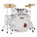 Pearl Export 20'' Fusion Drum Kit w/Stool and Sticks, Matte White