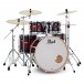 Pearl Decade Maple Pro Drum Kit w/Sabian XSRs, Deep Red Burst