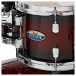 Pearl Decade Maple Pro Drum Kit w/Sabian XSRs, Deep Red Burst