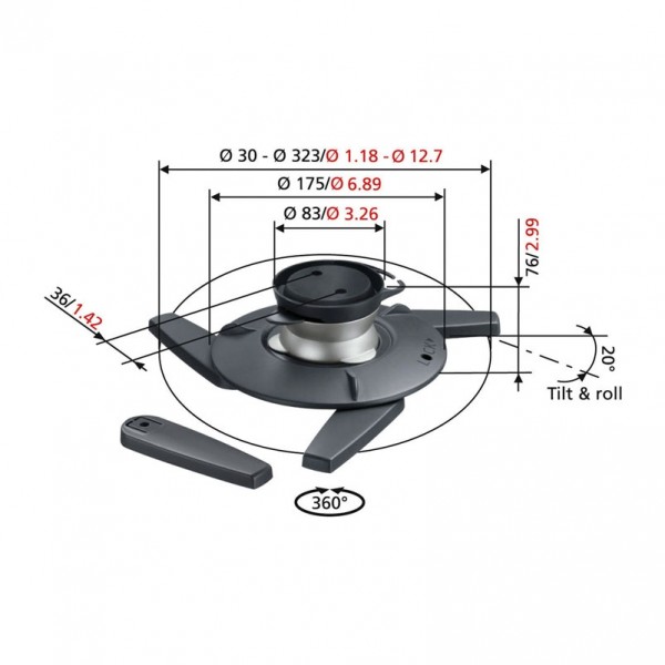 Vogels EPC 6545 Projector Ceiling Mount