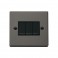 Click Interruttore Deco a 3 bande e 2 vie 10AX, nichel nero