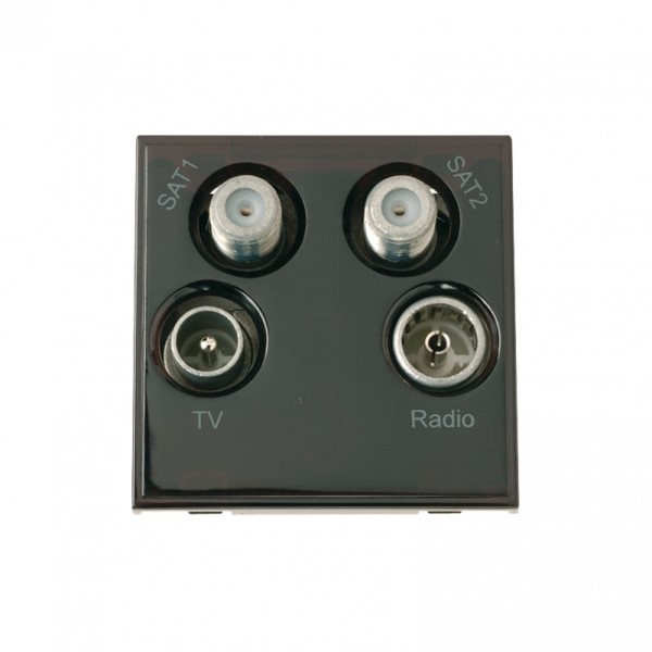 Click New Media Black Quad TV Radio And Twin Satellite Module
