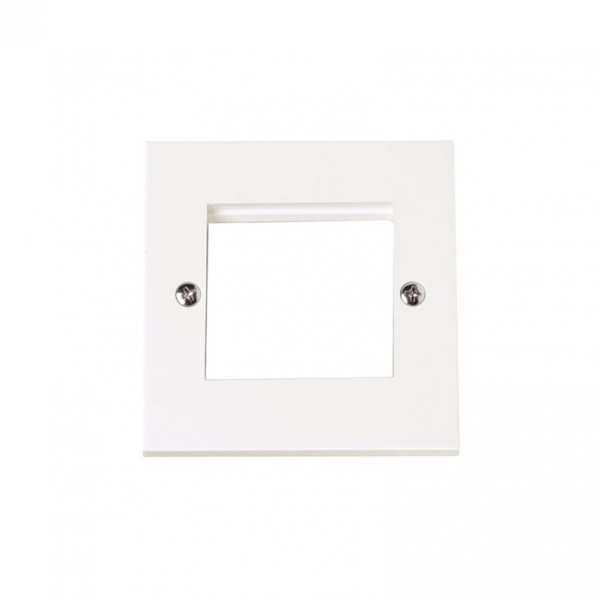 Click New Media White Twin Module Front Plate