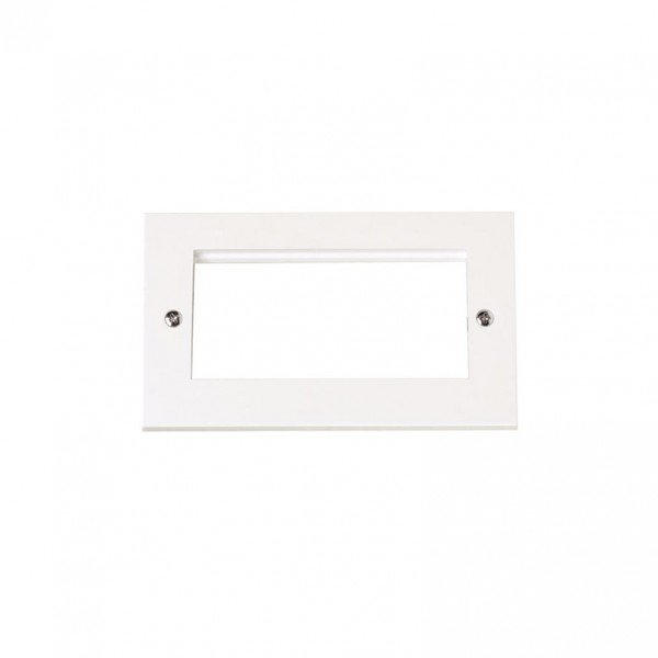 Click New Media White Quad Module Front Plate