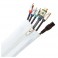 Fisual Zip Cable Tidy Wrap 50mm Durchmesser Weiß 1m