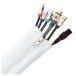 Fisual Zip Cable Tidy Wrap 50mm Diameter White 1m
