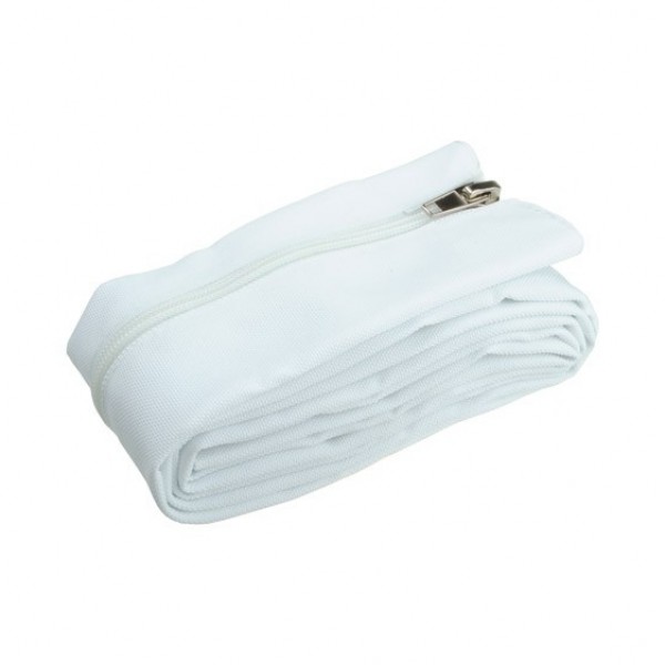 Fisual Zip Cable Tidy Wrap 50mm Diameter White 1m