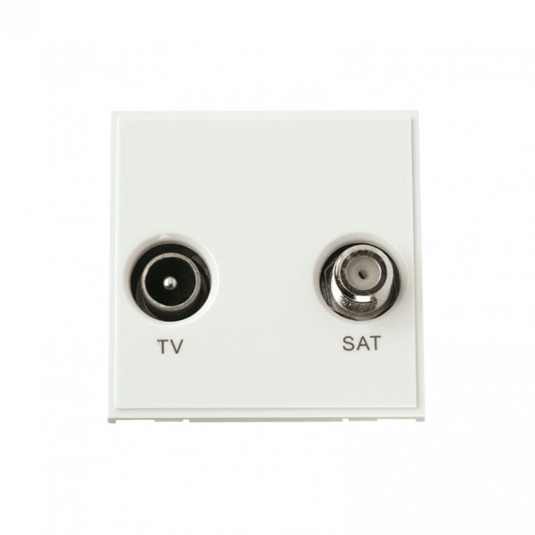 Click New Media White Diplex TV & Satellite Module