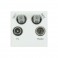 Click New Media Quad Radio TV e modulo satellitare doppio, bianco