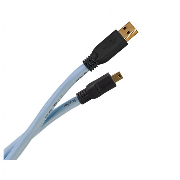 Supra USB 2.0 Cable Type A To Mini Plug 1m