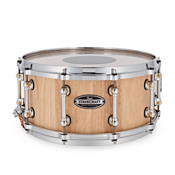 Pearl Stavecraft 14" x 6.5" Thai Oak Snare Drum, Satin Natural