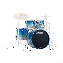 Tama Starclassic Walnut/Birch 4pc Shell Pack, Molten Blue Ice Fade
