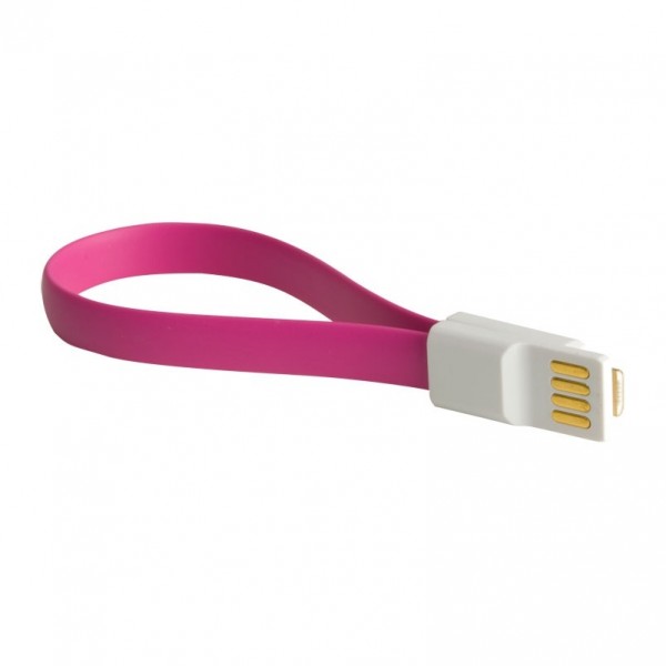 Mighty Mate MM2 Pink Micro Compact Portable USB Phone/Tablet Charging Cable