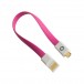 Mighty Mate MM2 Pink Micro Compact Portable USB Phone/Tablet Charging Cable