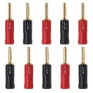 QED Screwloc Forte ABS 4mm Banana Plug (10 Pack)
