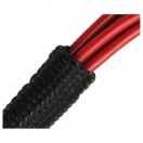 Fisual Black Expandable Self Closing Silent Cable Tidy Wrap 19mm - Price Per Metre