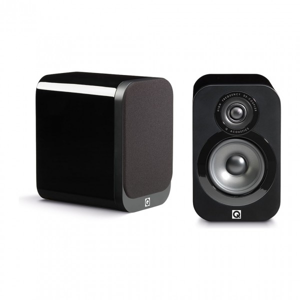 Q Acoustics 3010 Gloss Black Bookshelf Speakers (Pair)