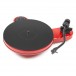 Pro-Ject RPM 3 Carbon Turntable w/ Ortofon 2M Silver, Gloss Red