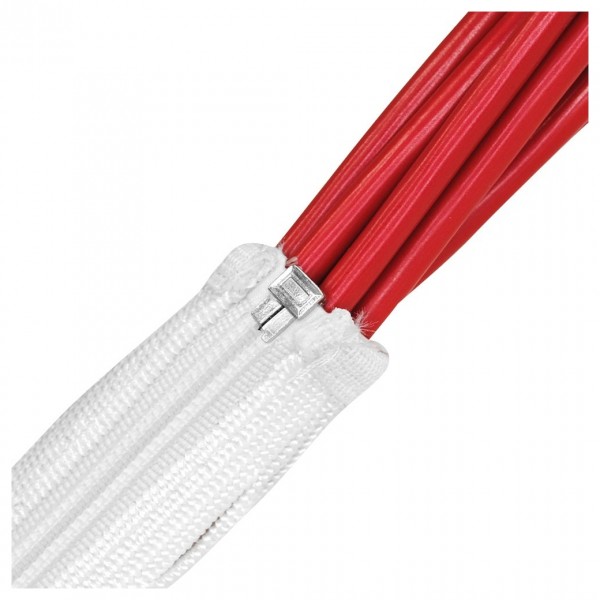 Fisual Branch-Out Zip Up Cable Tidy White 1m