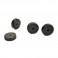 Atacama HD-S 20mm Dia vloer spike schoenen (4 Pack), Satin Black