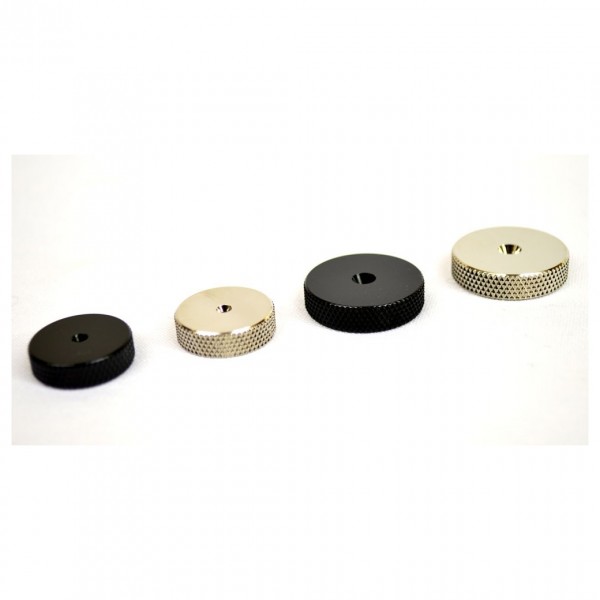 Atacama HD-S Satin Black 20mm Dia Floor Spike Shoes - 4 Pack