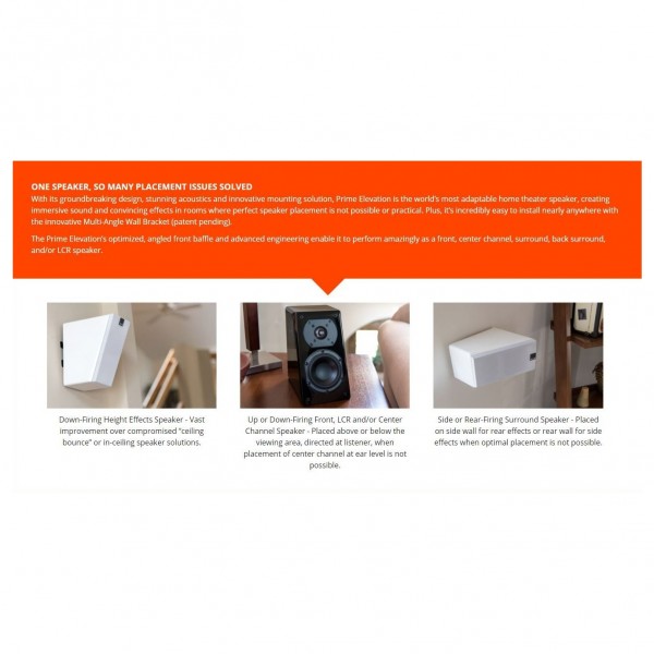 SVS Prime Elevation White Speakers (Pair)