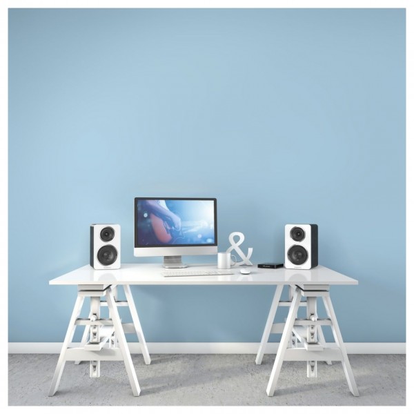 Wharfedale Diamond A1 White Active Bookshelf Speakers (Pair)