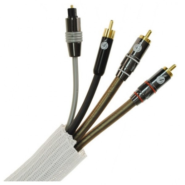 Fisual White Expandable Self Closing Cable Tidy 32mm - Price Per Metre