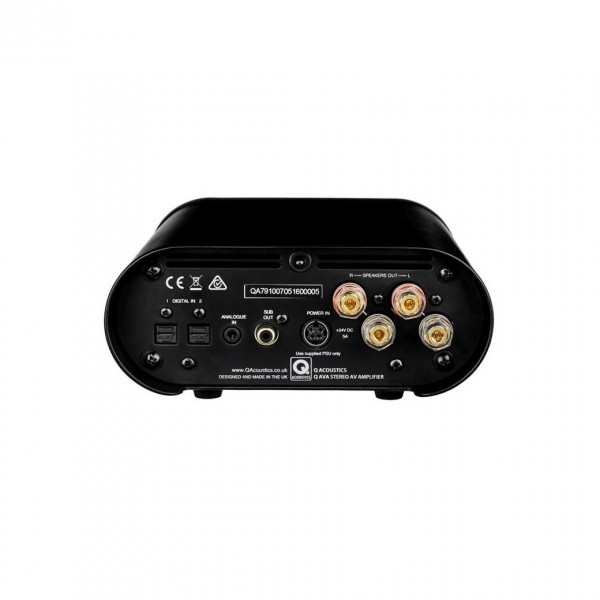 Q Acoustics AVA Black Stereo Amplifier w/ Bluetooth