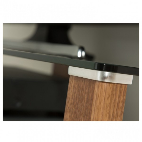 Alphason Century ADCE1500 Walnut / Black Glass TV (up to 65") Stand