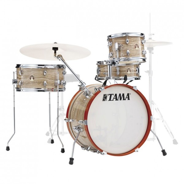 Tama Club-Jam Shell Pack w/ Cymbal Holder, Cream Marble Wrap - Main Image