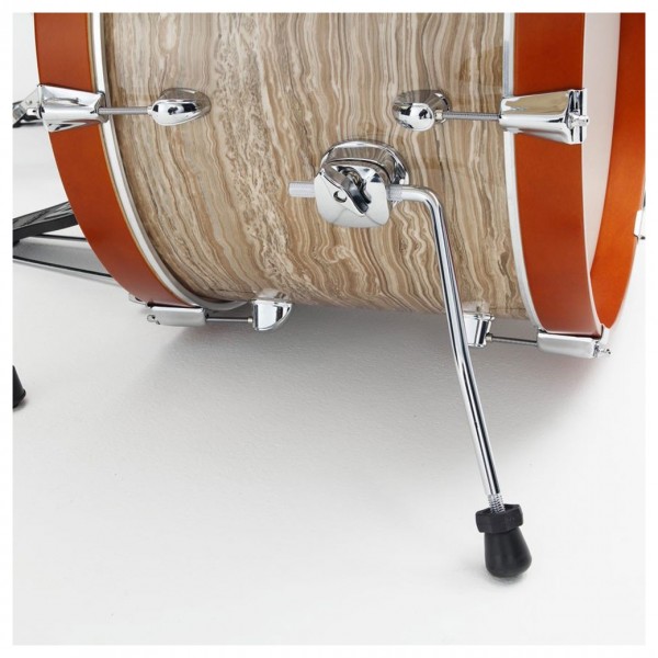 Tama Club-Jam Shell Pack w/ Cymbal Holder, Cream Marble Wrap - Bass Drum