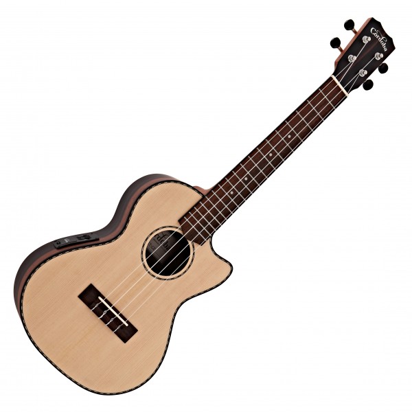 Cordoba 21T-CE Tenor Ukulele, Spruce/Striped Ebony