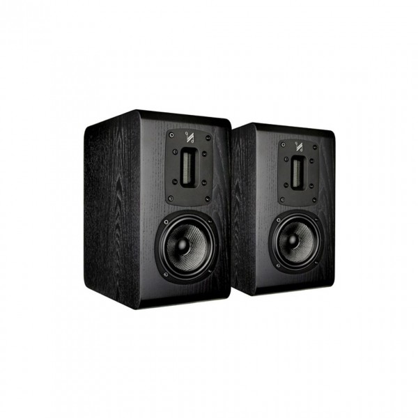 Quad S Series S1 Veneer Bookshelf Speakers (Pair), Black Oak (1)