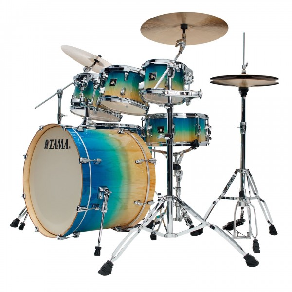 Tama Superstar Classic Exotix 22" 7pc, Caribbean Lacebark Pine Fade - Side