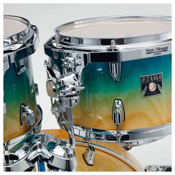 Tama Superstar Classic Exotix 22" 7pc, Caribbean Lacebark Pine Fade - Rack Toms