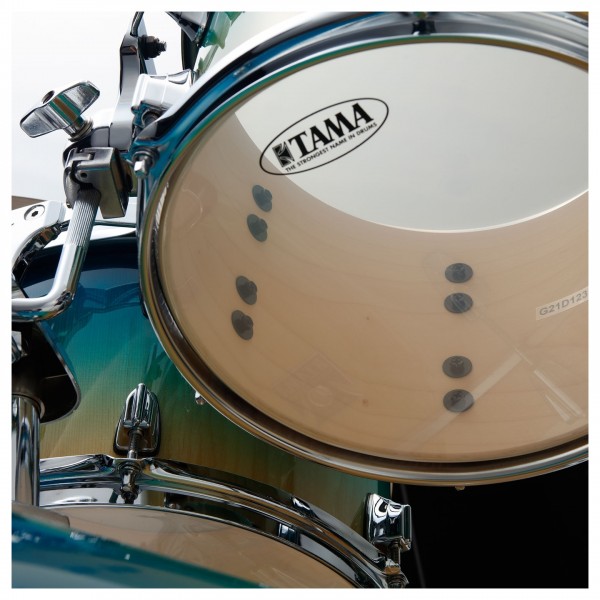 Tama Superstar Classic Exotix 22" 7pc, Caribbean Lacebark Pine Fade - Bottom of Rack Tom